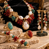 Bijuterii statement handmade cu pietre naturale si perle OK-Lux