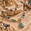 Coliere handmade cu pietre naturale si perle OK-Lux
