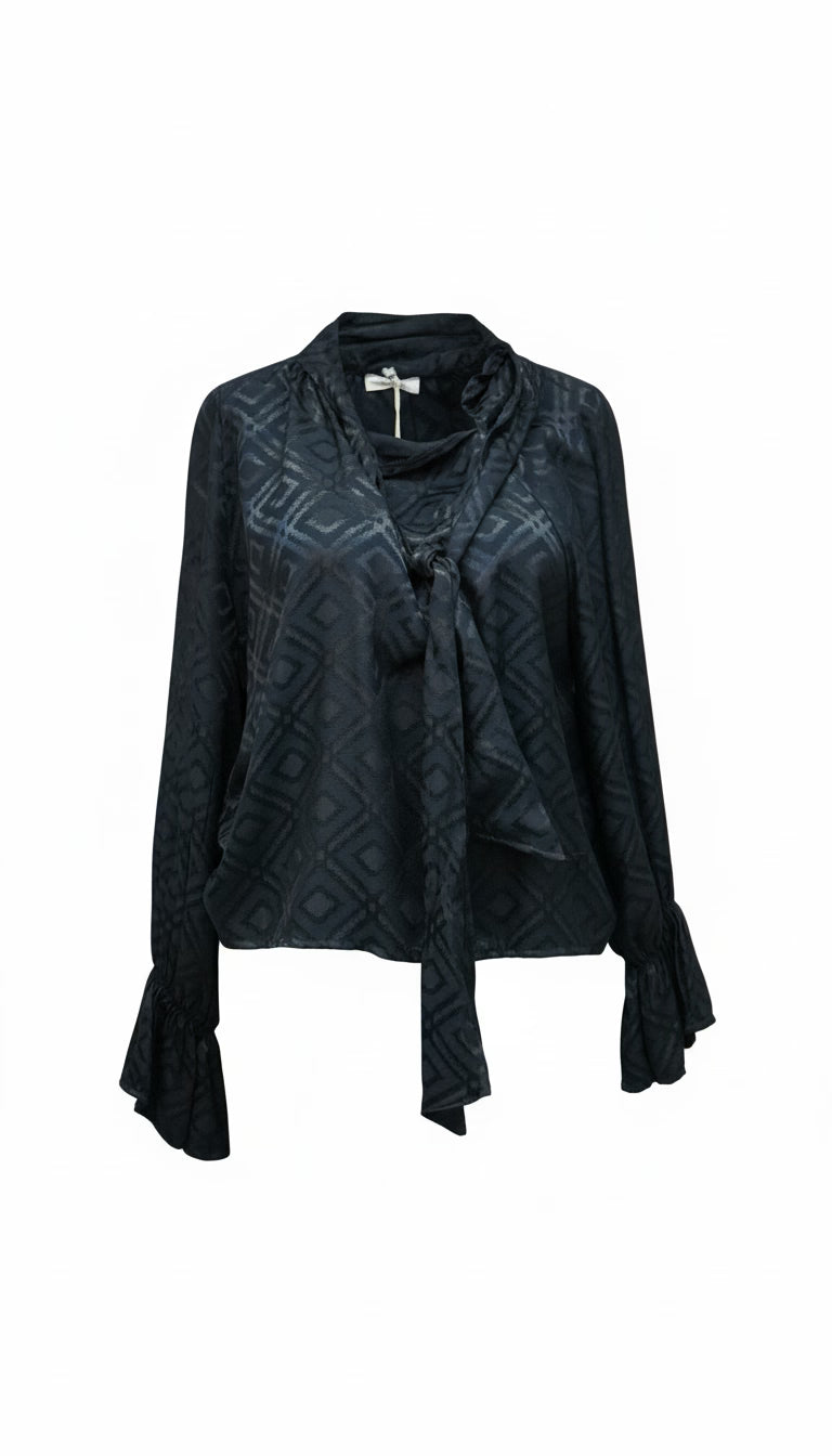 Camasă neagră office cu croi modern - OK Lux. All rights reserved. - Shirts -