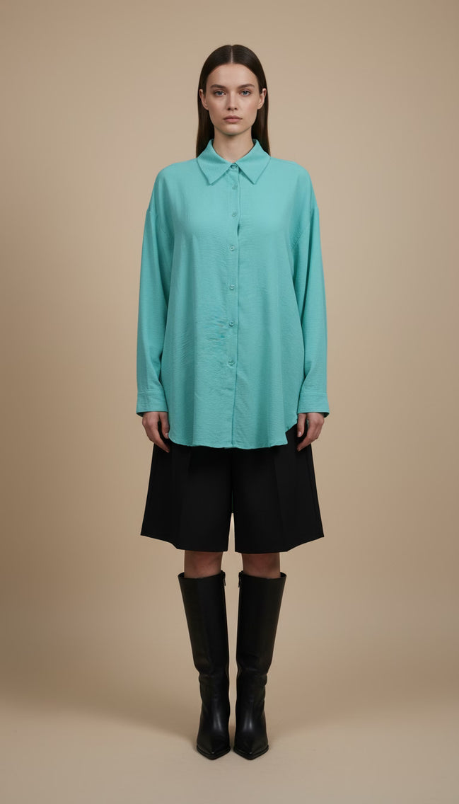 Cămașă lejeră oversize versatila - OK Lux. All rights reserved. - Shirts -