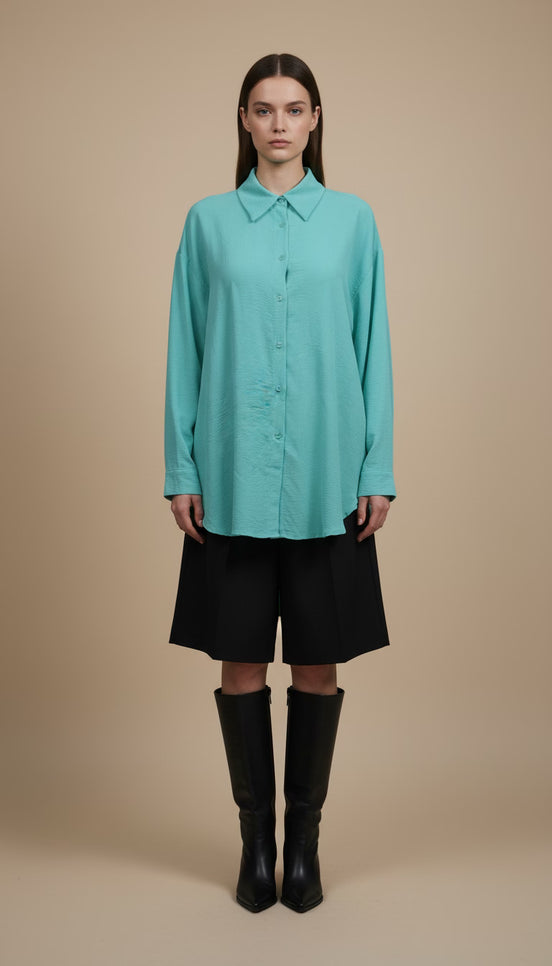 Cămașă lejeră oversize versatila - OK Lux. All rights reserved. - Shirts -