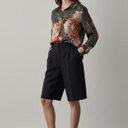 Camasa din poliester cu imprimeu floral vibrant - OK Lux. All rights reserved. - Shirts 1 -