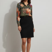 Camasa din poliester cu imprimeu floral vibrant - OK Lux. All rights reserved. - Shirts 2 -