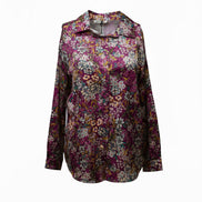 Cămașă roz fuchsia cu imprimeu - OK Lux. All rights reserved. - Shirts -