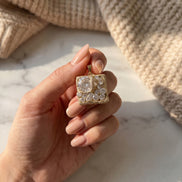 Pandantiv Handmade cu Zirconii și Glitter – Unicat