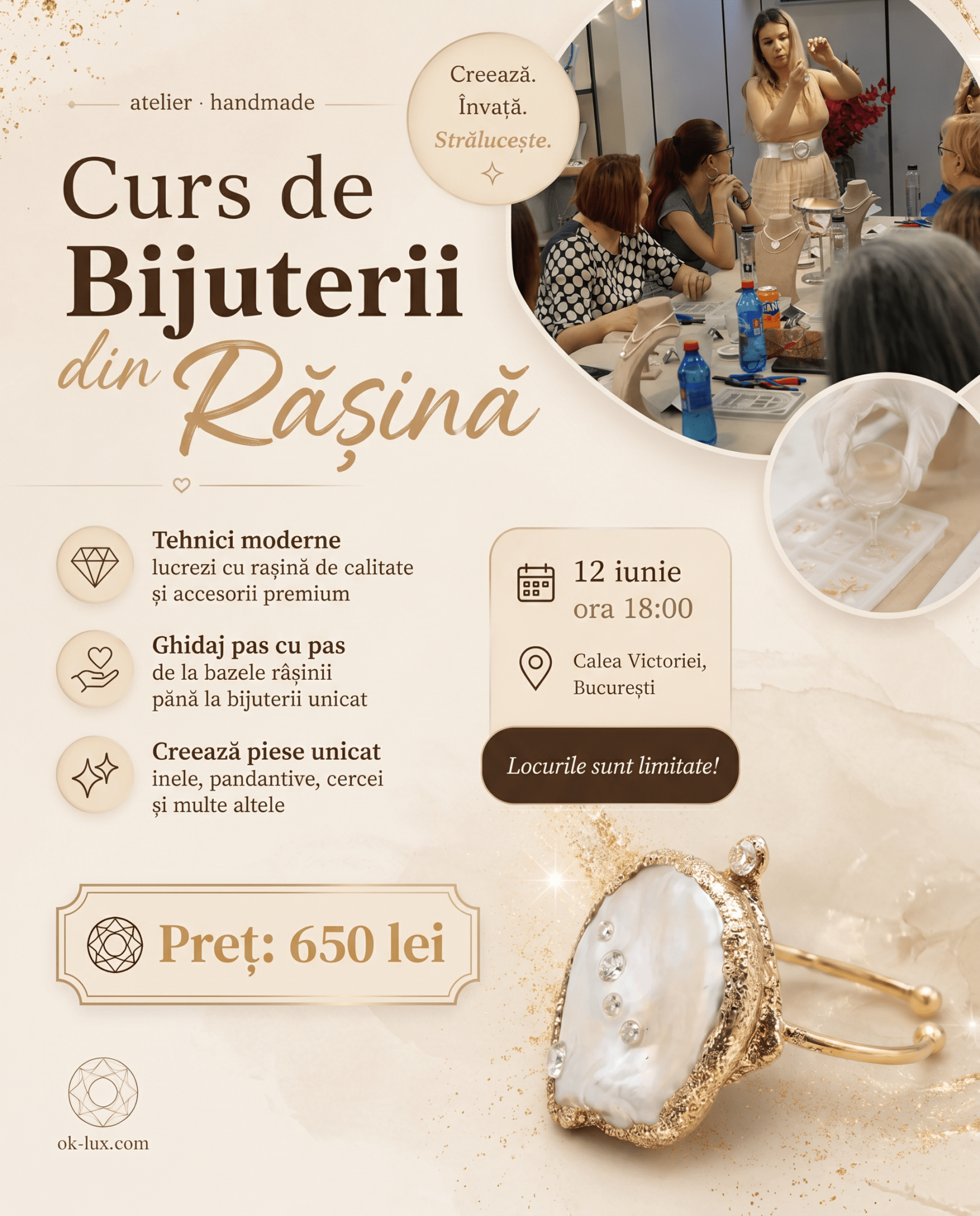 Atelier de creatie bijuterii 12.06 - OK Lux. All rights reserved. - 