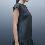 Bluză din Vascoză cu Mâneci Fluture - OK Lux. All rights reserved. - Blouses - 