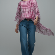 Bluză din Vascoză cu Mâneci Scurte în Formă de Fluture - OK Lux. All rights reserved. - Blouses - 