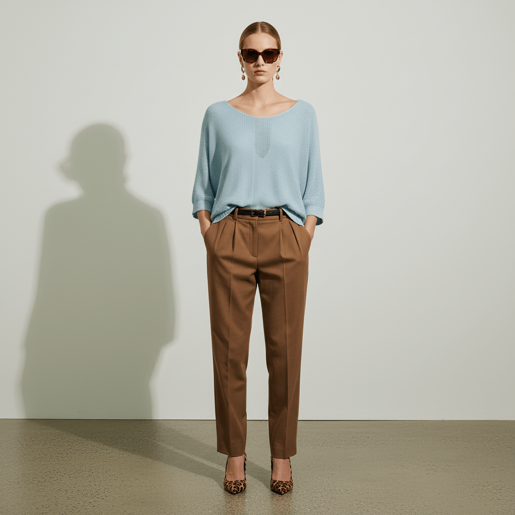 Bluză lejeră nuanță albastru ciel - OK Lux. All rights reserved. - Blouses - SKY BLUE - 