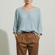 Bluză lejeră nuanță albastru ciel - OK Lux. All rights reserved. - Blouses - SKY BLUE - 