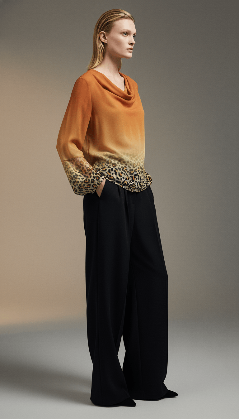 Bluză Subțire din Vascoză cu Elastan, Talie Unică - OK Lux. All rights reserved. - Blouses - 