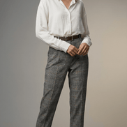 Camasă albă elegantă cu croi lejer - OK Lux. All rights reserved. - Shirts - BLACK - 