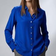 Camasă albastră intensă cu material ușor - OK Lux. All rights reserved. - Shirts - BABY BLUE - 