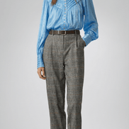 Camasă albastră satinată cu aspect rafinat - OK Lux. All rights reserved. - Shirts - BLUE - 