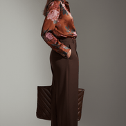 Cămașă aramiu camel, croială fluidă - OK Lux. All rights reserved. - Shirts - CAMEL COPPER - 