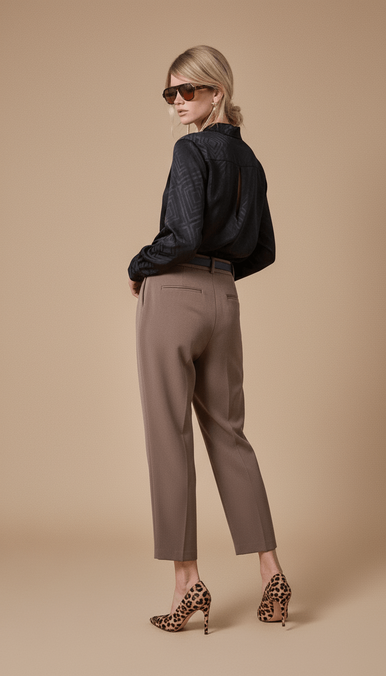 Cămașă chic cu fundă, negru clasic - OK Lux. All rights reserved. - Shirts - BLACK - 