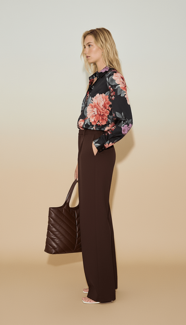 Cămașă fluidă neagră, croială lejeră - OK Lux. All rights reserved. - Shirts - BLACK - 