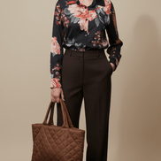 Cămașă fluidă neagră, croială lejeră - OK Lux. All rights reserved. - Shirts - BLACK - 