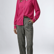 Cămașă fluidă roz fucsia elegantă - OK Lux. All rights reserved. - Shirts - FUCHSIA PINK - 