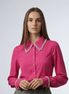 Cămașă fluidă roz fucsia elegantă - OK Lux. All rights reserved. - Shirts - FUCHSIA PINK - 
