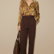 Cămașă galben muștar, croială lejeră - OK Lux. All rights reserved. - Shirts - MUSTARD YELLOW - 