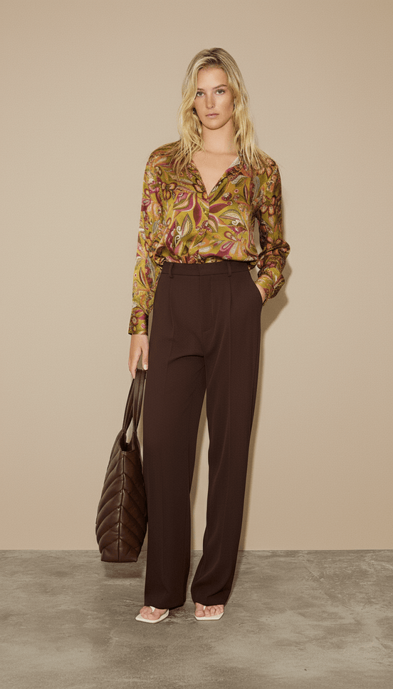 Cămașă galben muștar, croială lejeră - OK Lux. All rights reserved. - Shirts - MUSTARD YELLOW - 