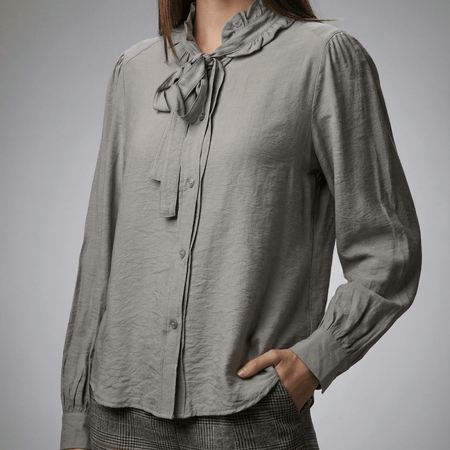 Camasă gri închis cu design urban - OK Lux. All rights reserved. - Shirts - GREY - 