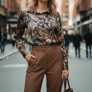 Cămașă gri lejeră, mărime universală - OK Lux. All rights reserved. - Shirts - GRAY - 