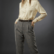 Camasă gri modernă cu croi relaxat - OK Lux. All rights reserved. - Shirts - BLACK - 