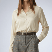 Camasă gri modernă cu croi relaxat - OK Lux. All rights reserved. - Shirts - BLACK - 