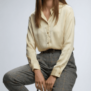 Camasă gri modernă cu croi relaxat - OK Lux. All rights reserved. - Shirts - BLACK - 