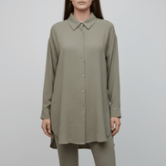 Camasă kaki versatilă cu croi modern - OK Lux. All rights reserved. - Shirts - LIGHT GRAY - 