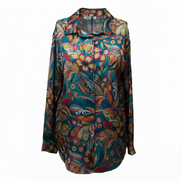 Cămașă lejeră turcoaz, stil relaxat - OK Lux. All rights reserved. - Shirts - TURQUOISE - 