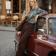 Cămașă lejeră turcoaz, stil relaxat - OK Lux. All rights reserved. - Shirts - TURQUOISE - 