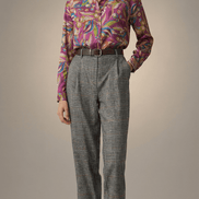 Camasă roz cu imprimeu colorat - OK Lux. All rights reserved. - Shirts - BLACK - 