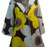 Cardigan bej floral cu croială fluidă - OK Lux. All rights reserved. - Cardigans - BEIGE - 