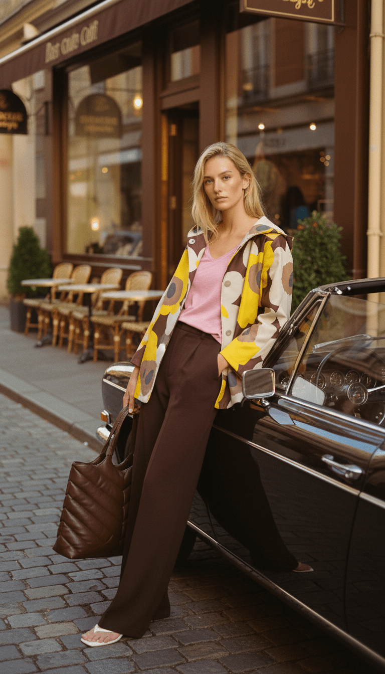 Cardigan bej floral cu croială fluidă - OK Lux. All rights reserved. - Cardigans - BEIGE - 