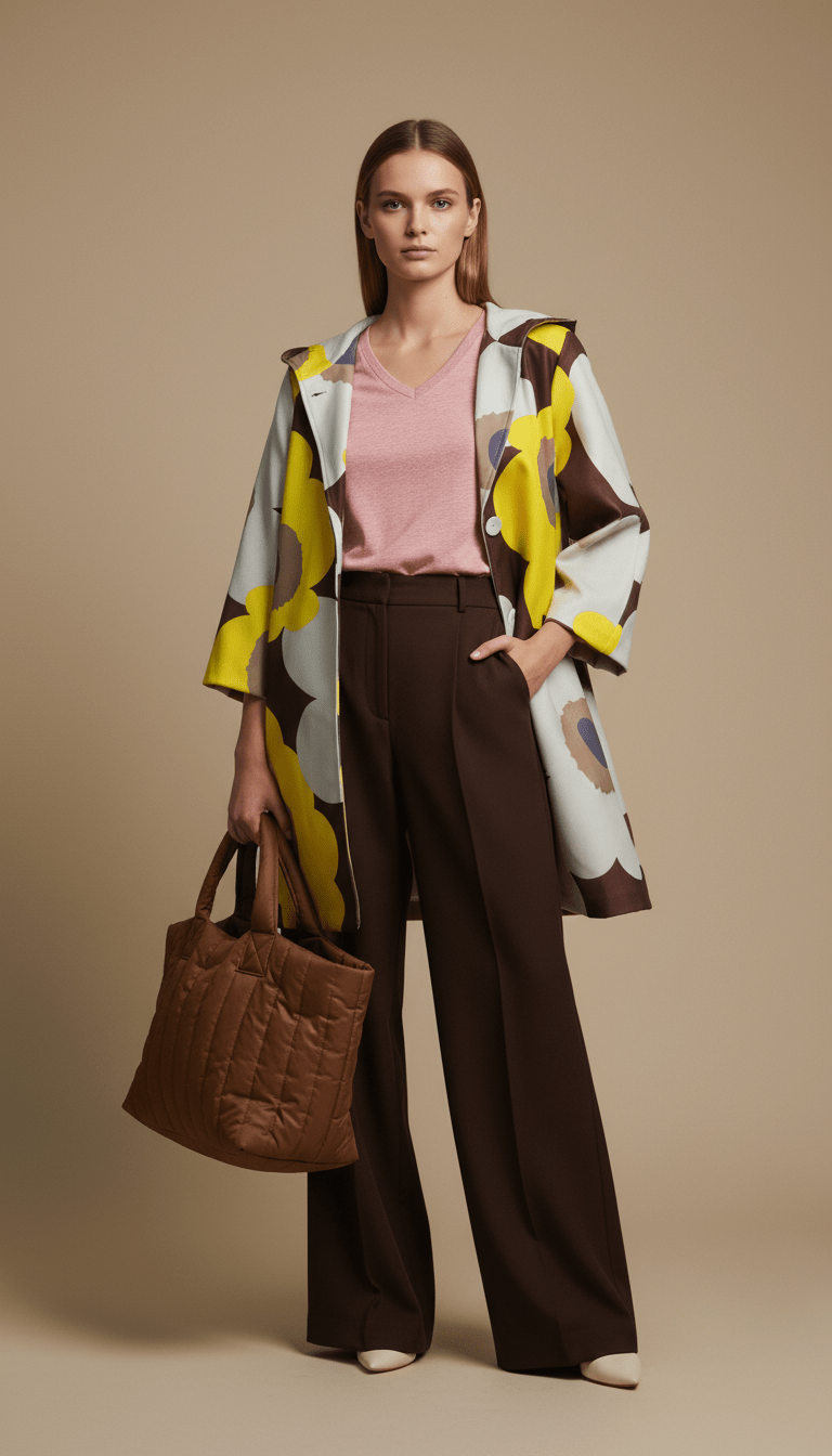 Cardigan bej floral cu croială fluidă - OK Lux. All rights reserved. - Cardigans - BEIGE - 