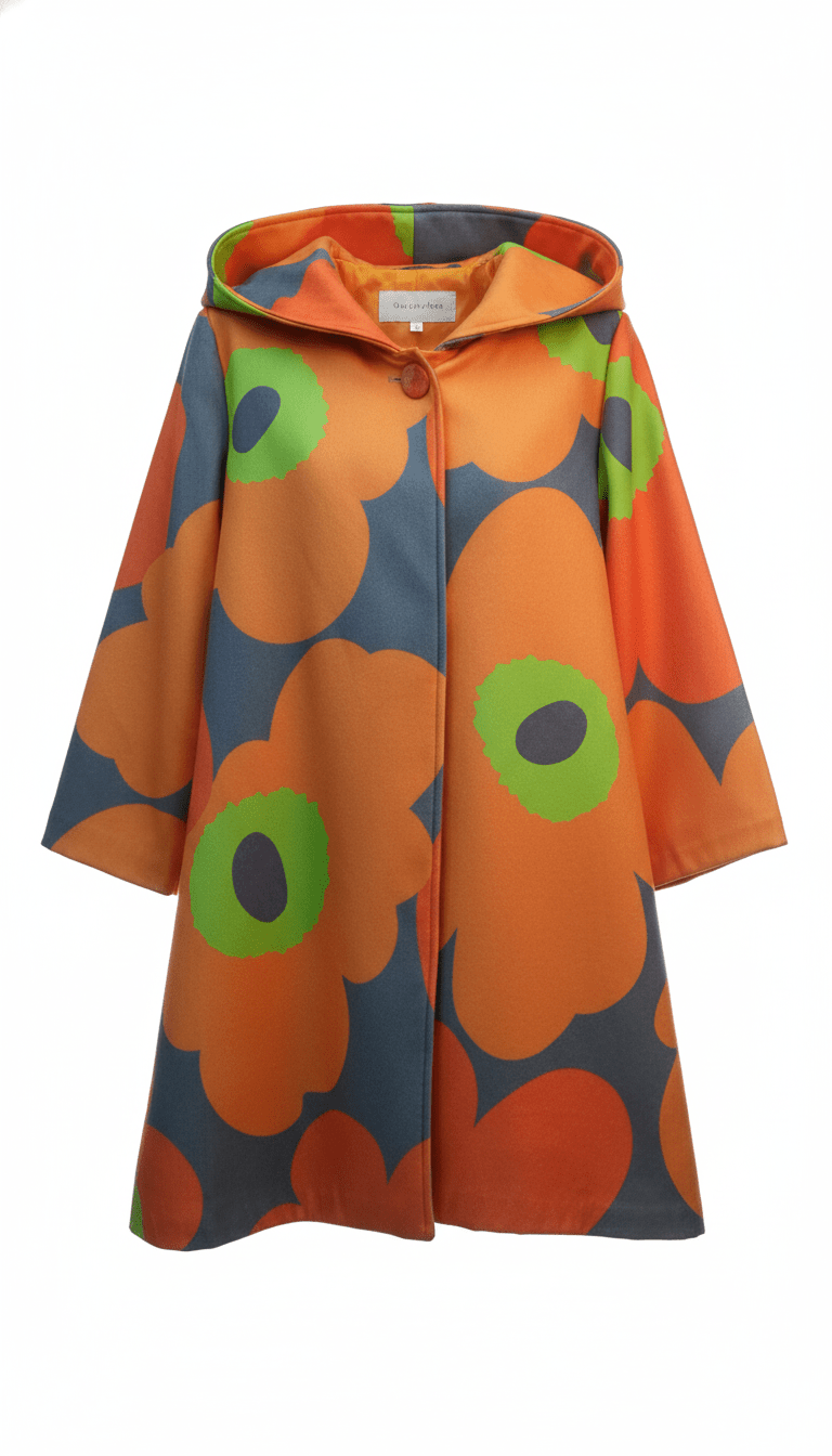 Cardigan Flower în A portocaliu - OK Lux. All rights reserved. - Cardigans - ORANGE - 