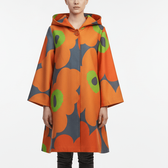 Cardigan Flower în A portocaliu - OK Lux. All rights reserved. - Cardigans - ORANGE - 