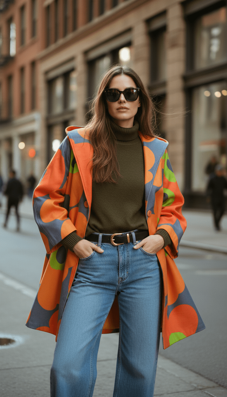 Cardigan Flower în A portocaliu - OK Lux. All rights reserved. - Cardigans - ORANGE - 