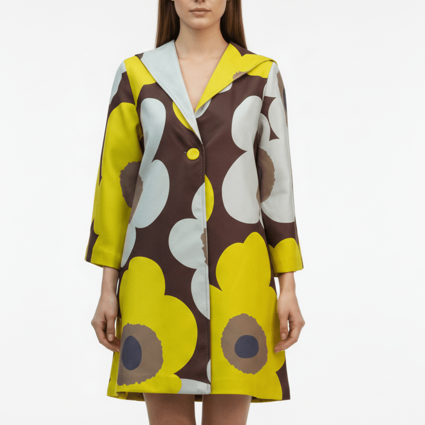 Cardigan galben lejer în formă de A - OK Lux. All rights reserved. - Cardigans - YELLOW - 