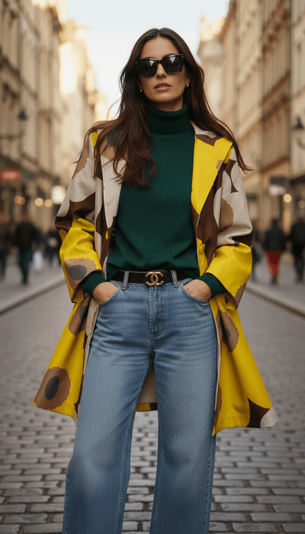 Cardigan galben lejer în formă de A - OK Lux. All rights reserved. - Cardigans - YELLOW - 