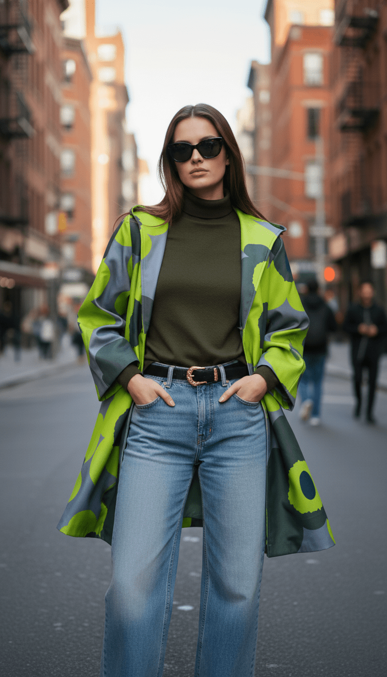 Cardigan verde fluid cu imprimeu floral - OK Lux. All rights reserved. - Cardigans - GREEN - 