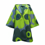 Cardigan verde fluid cu imprimeu floral - OK Lux. All rights reserved. - Cardigans - GREEN - 