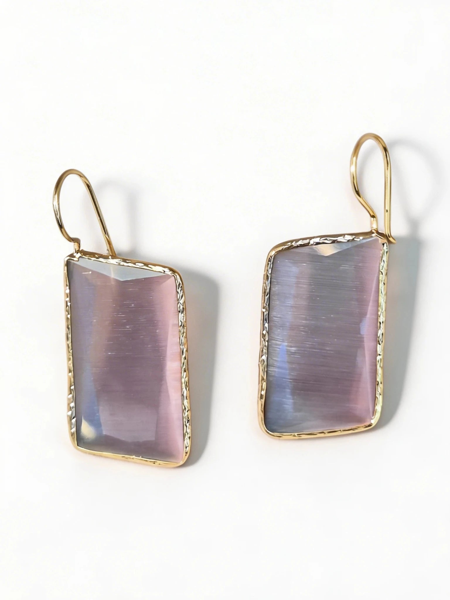 Cercei Cat Eye Charm – Aur 24K - OK Lux. All rights reserved. - Earrings - 
