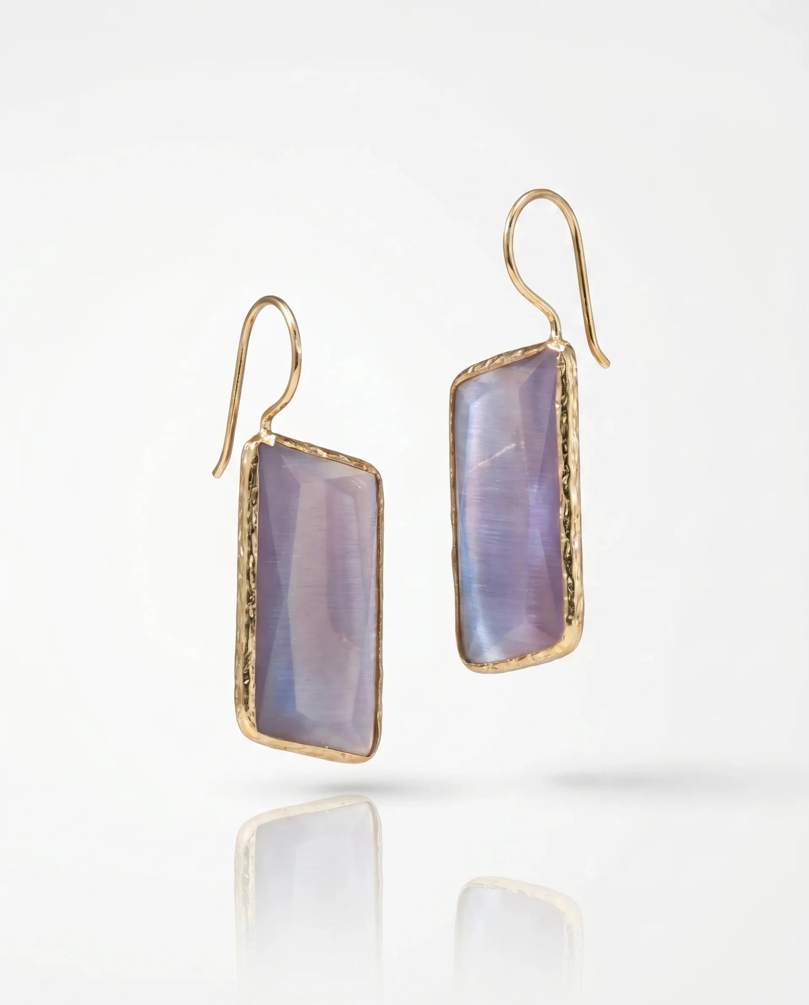 Cercei Cat Eye Charm – Oțel placat Aur 24K - OK Lux. All rights reserved. - Earrings - 