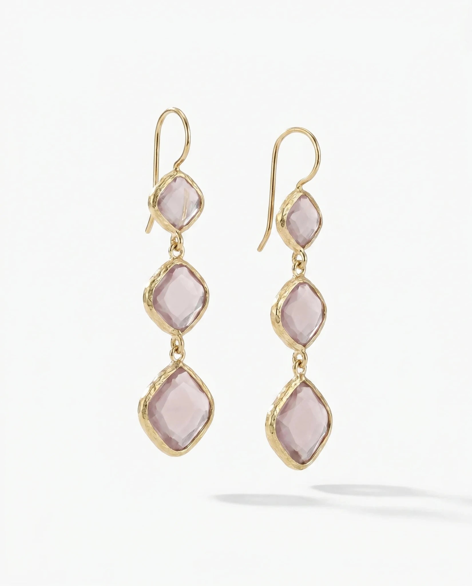 Cercei Cat Eye Drop – Oțel placat Aur 24K - OK Lux. All rights reserved. - Earrings - 