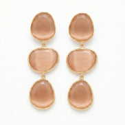 Cercei Cat Eye Elegance – Oțel placat Aur 24K - OK Lux. All rights reserved. - Earrings - 