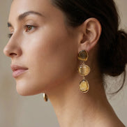 Cercei Cat Eye Elegance – Oțel placat Aur 24K - OK Lux. All rights reserved. - Earrings - 